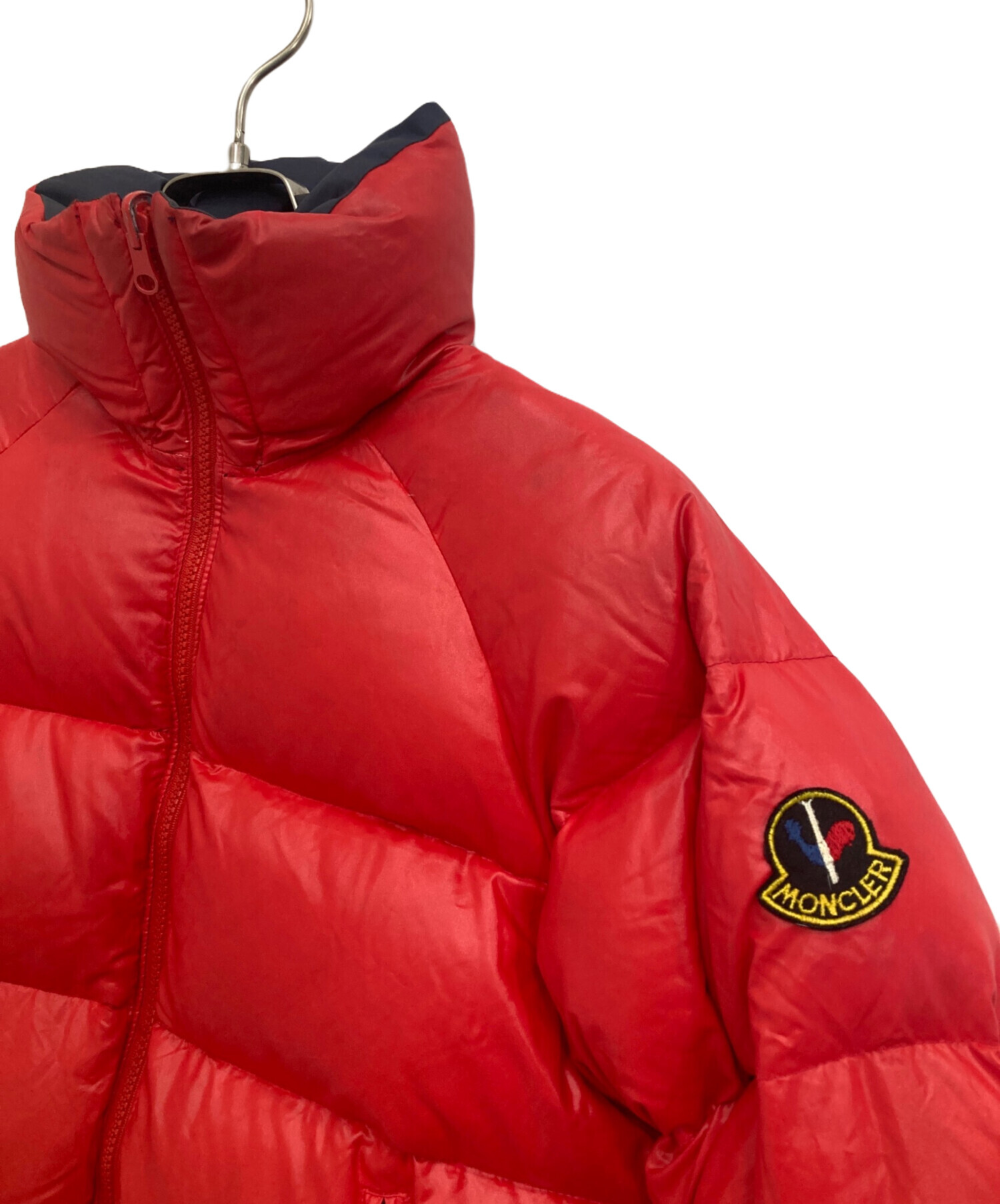中古・古着通販】MONCLER (モンクレール) ダウンジャケット レッド 