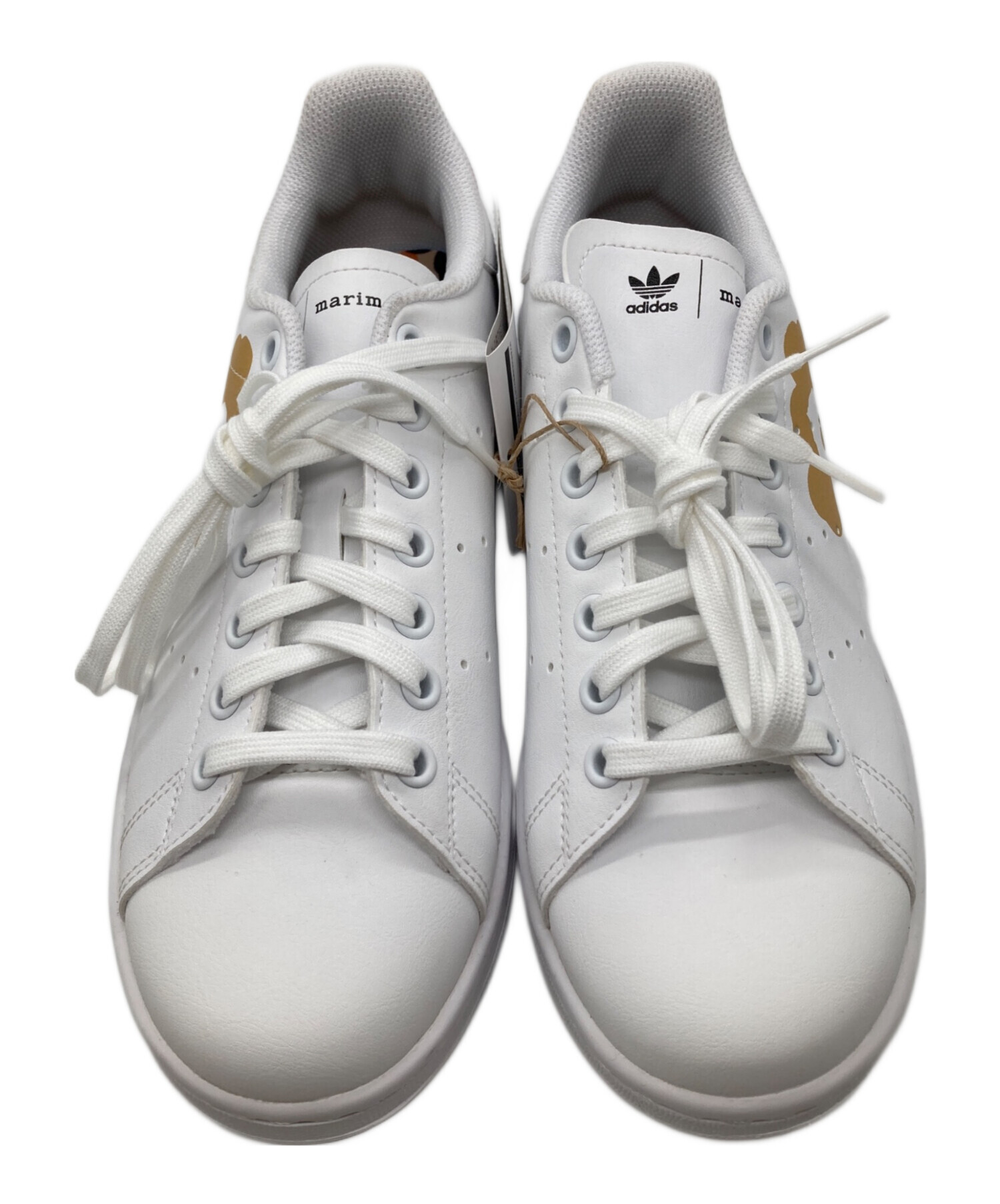 adidas×マリメッコ Stan Smith ホワイト/ゴールド 24.5㎝ 中古・古着通販】adidas (アディダス) marimekko (マリメッコ