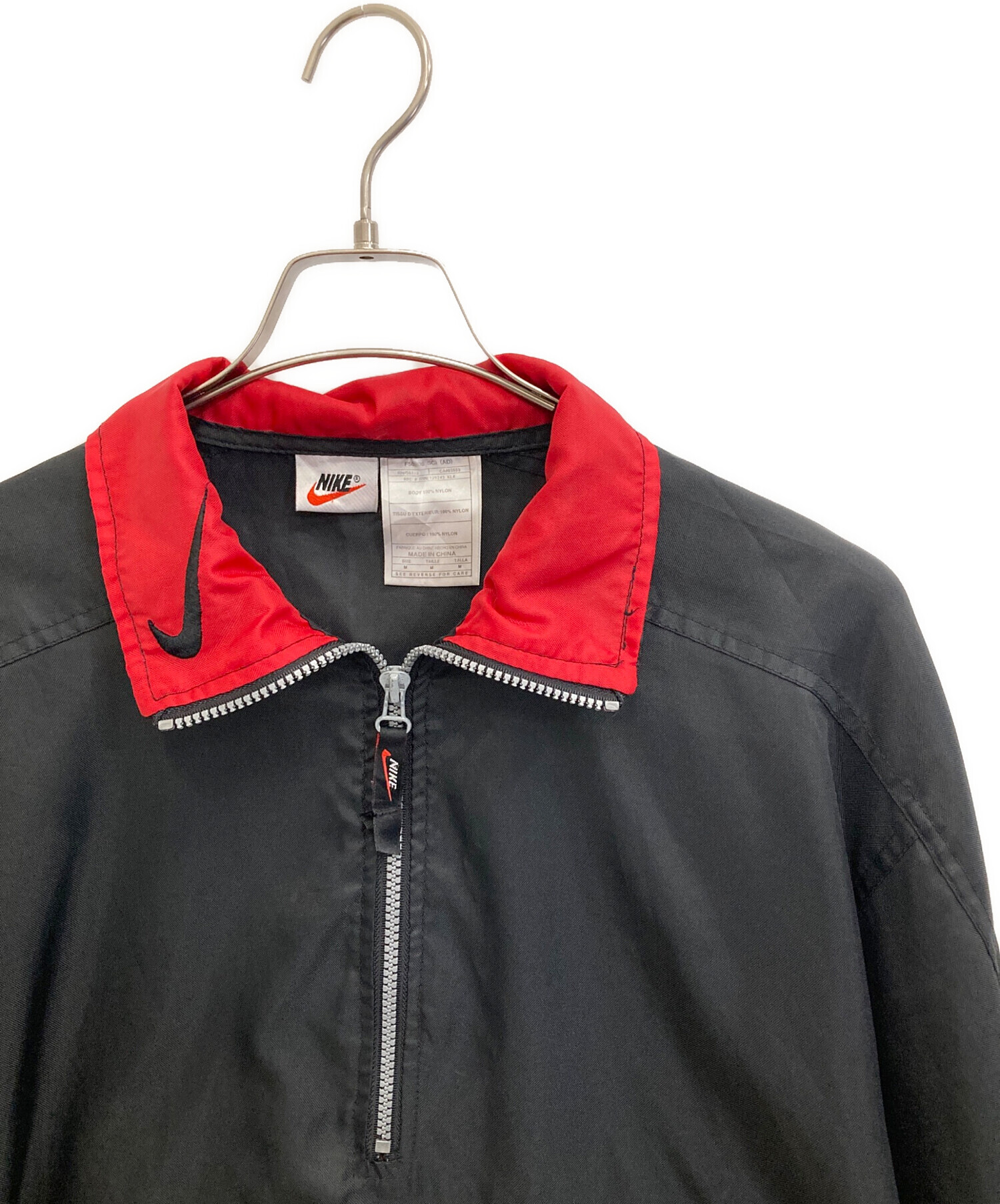 中古・古着通販】NIKE (ナイキ) ナイロンハーフジップジャケット