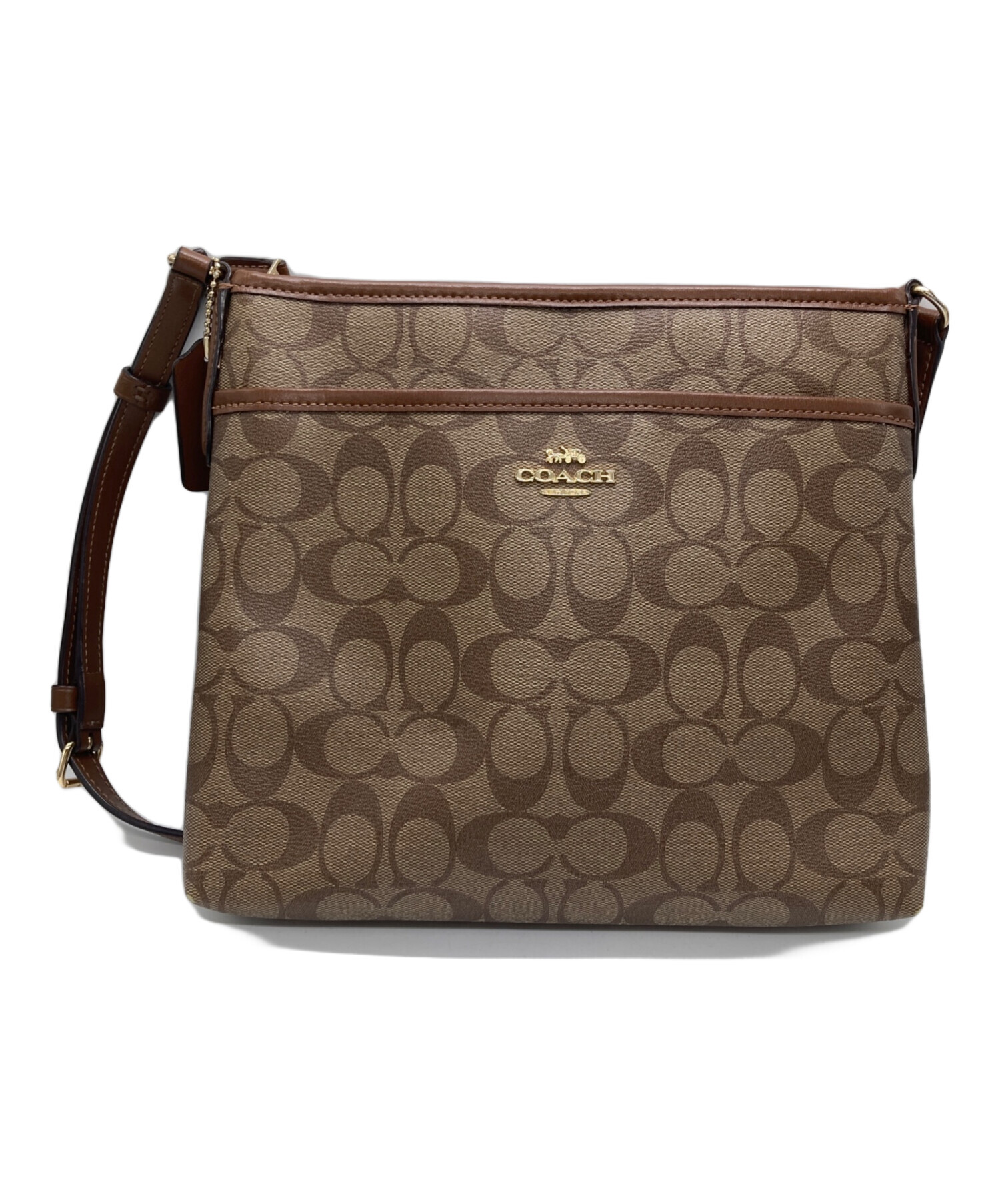 中古・古着通販】COACH (コーチ) シグネチャーショルダーバッグ