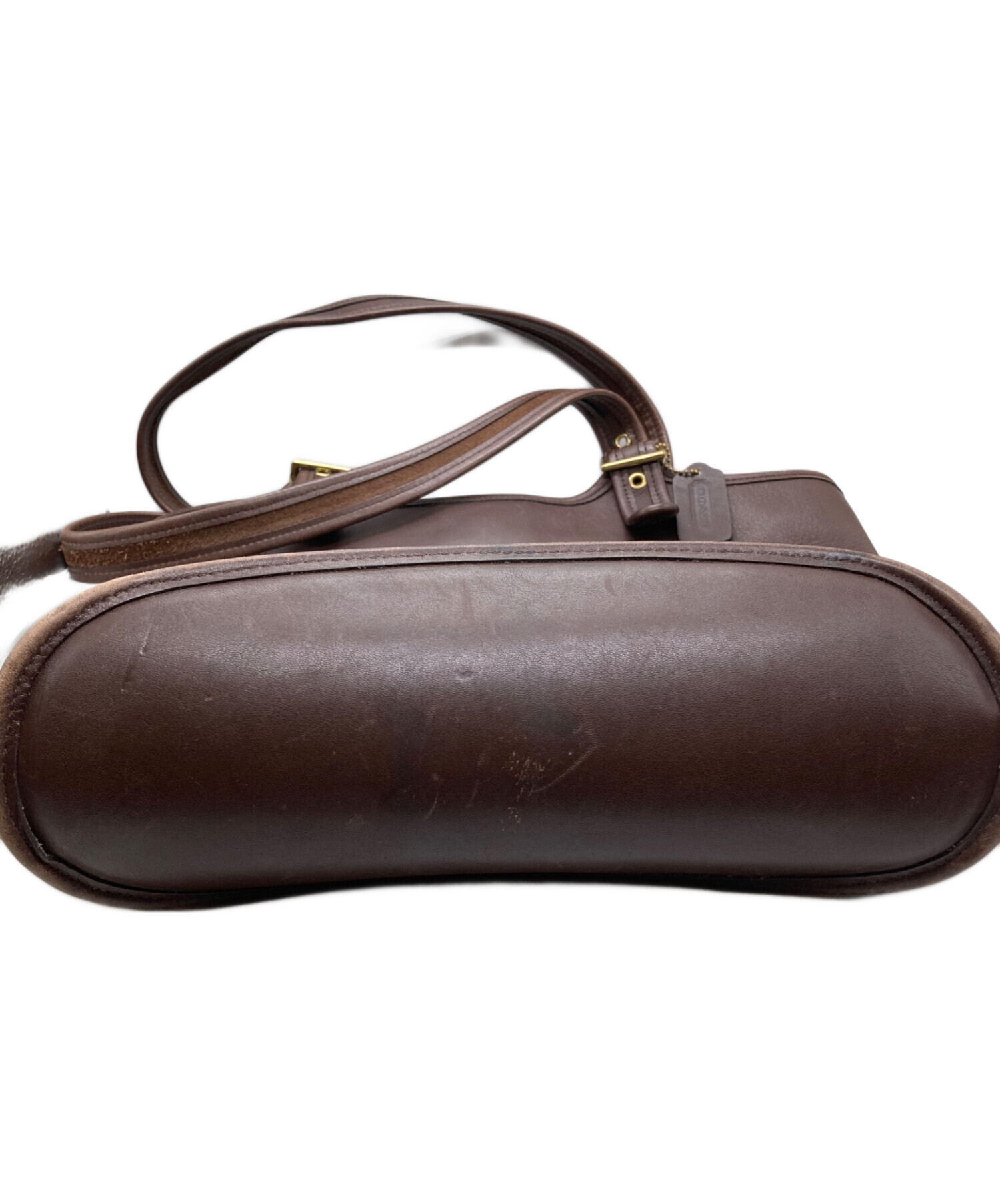 中古・古着通販】COACH (コーチ) レザートートバッグ ブラウン