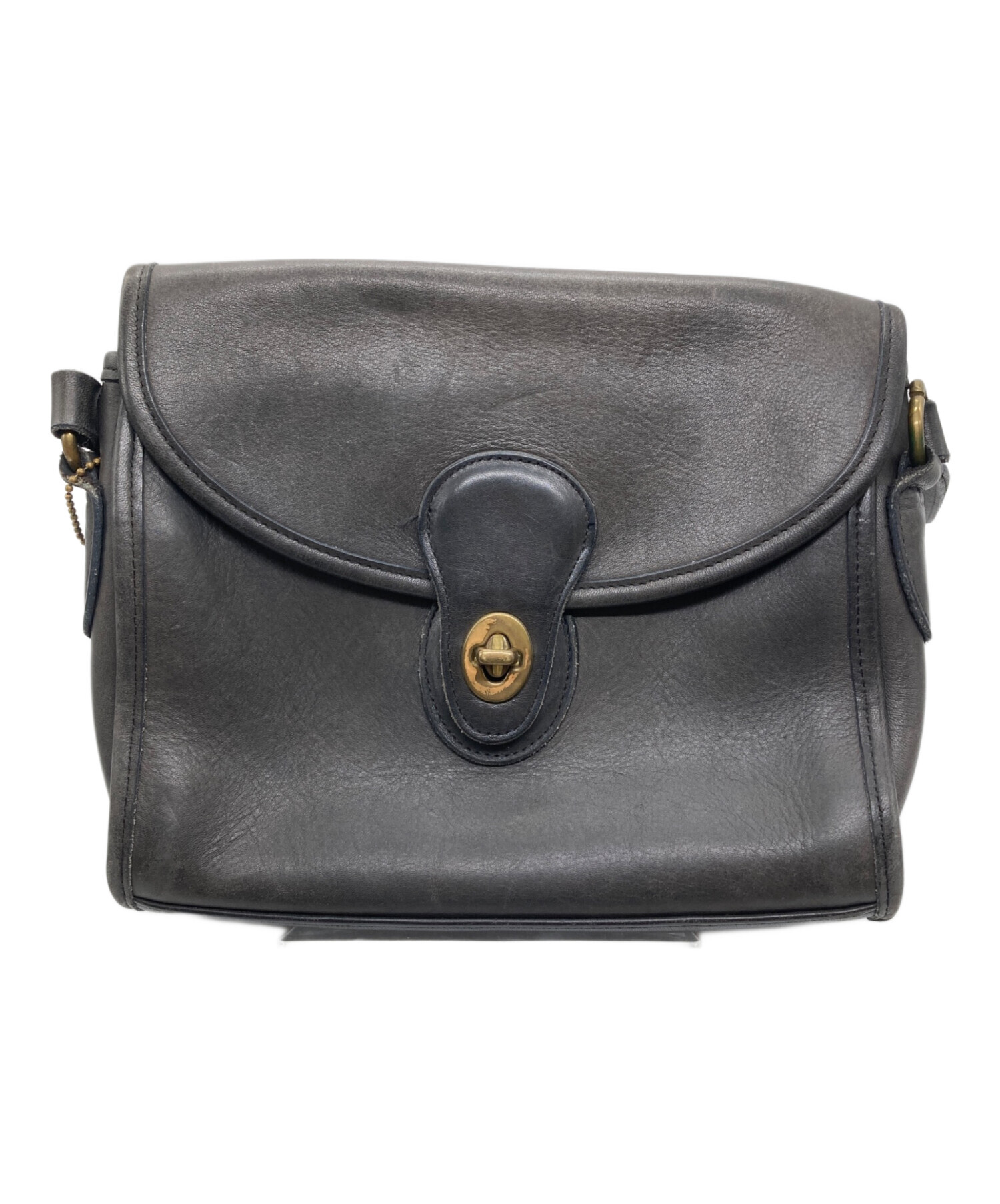 中古・古着通販】COACH (コーチ) ターンロックショルダーバッグ グレー