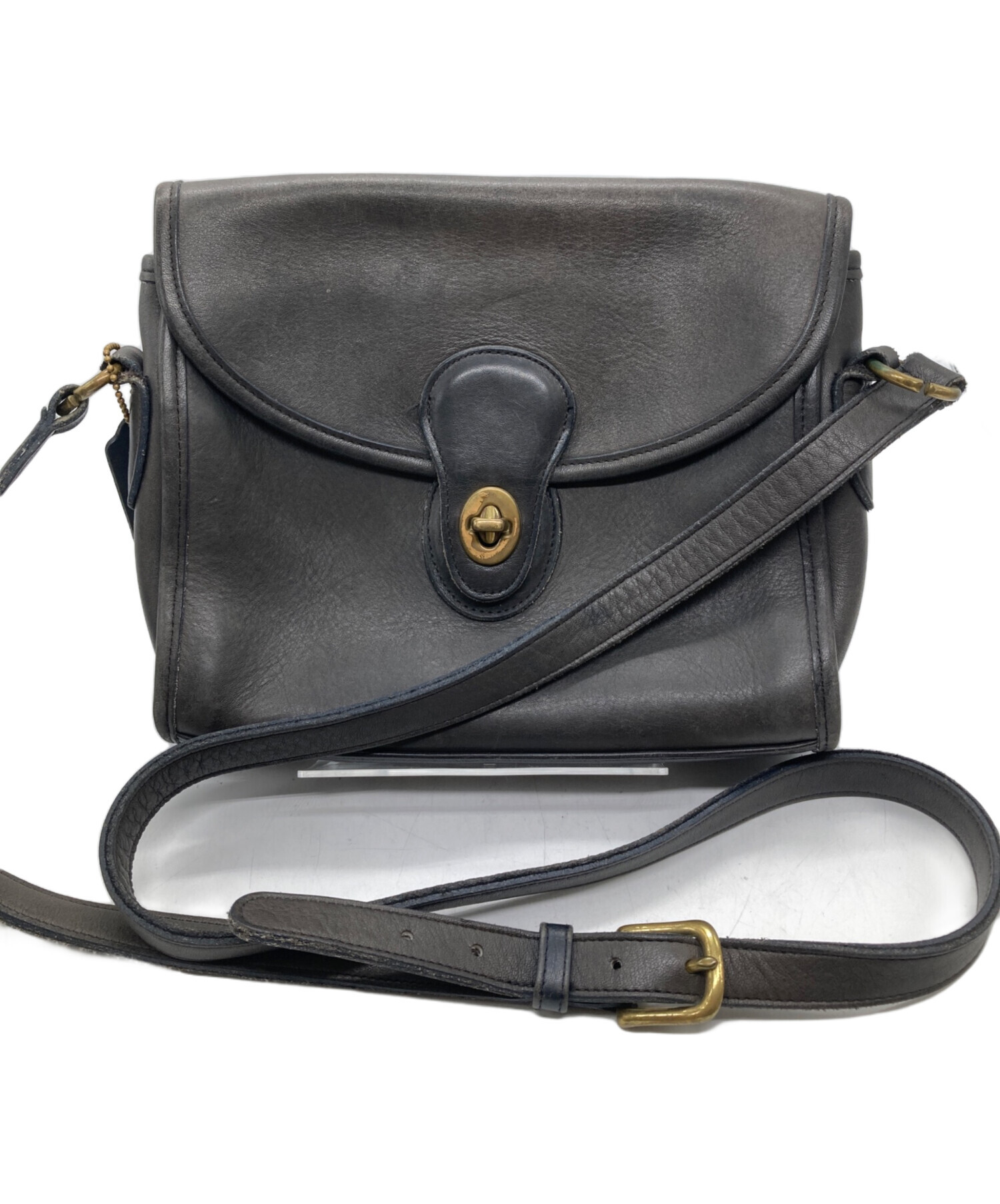 中古・古着通販】COACH (コーチ) ターンロックショルダーバッグ グレー