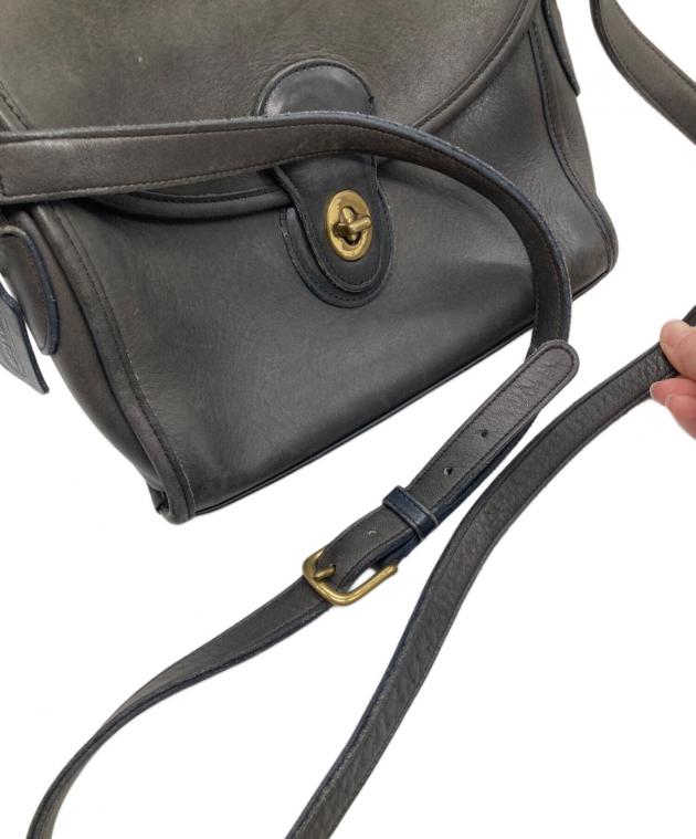 中古・古着通販】COACH (コーチ) ターンロックショルダーバッグ グレー