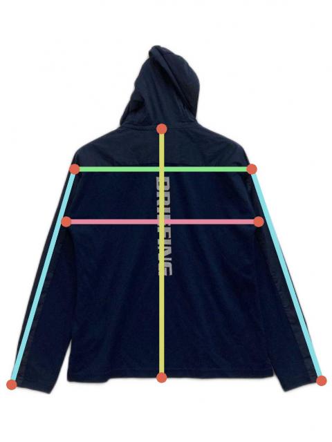 BRIEFING ブリーフィング 切替ハーフジップ ジャケット ブルー S 中古・古着通販】BRIEFING (ブリーフィング) ハーフジップパーカー