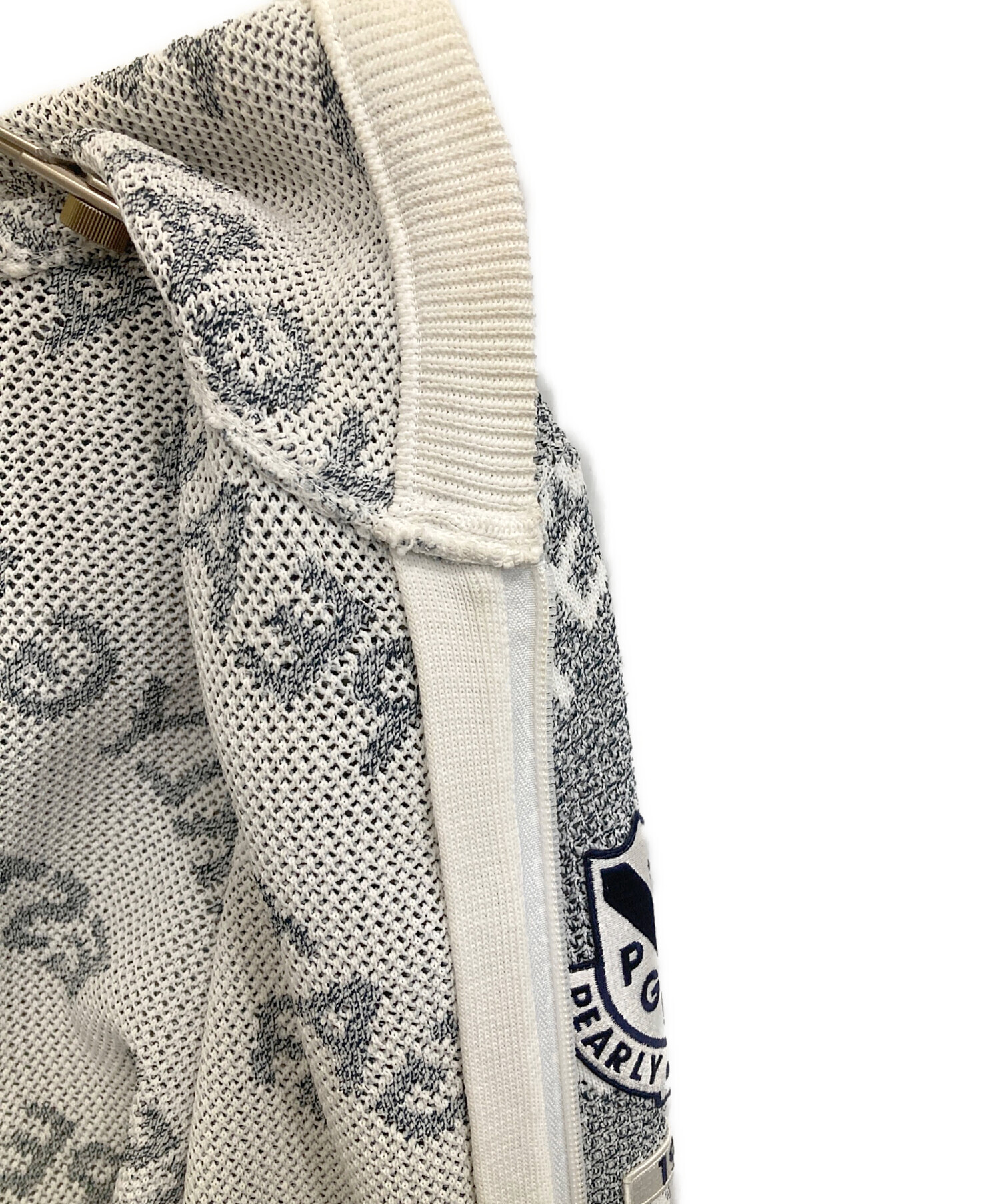 中古・古着通販】PEARLY GATES (パーリーゲイツ) ロゴジャガードジップ