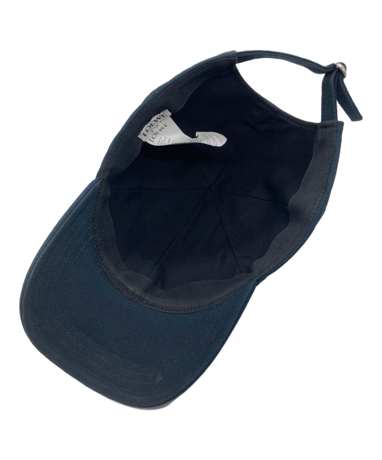 中古・古着通販】LOEWE (ロエベ) アナグラムパッチ キャップ ネイビー