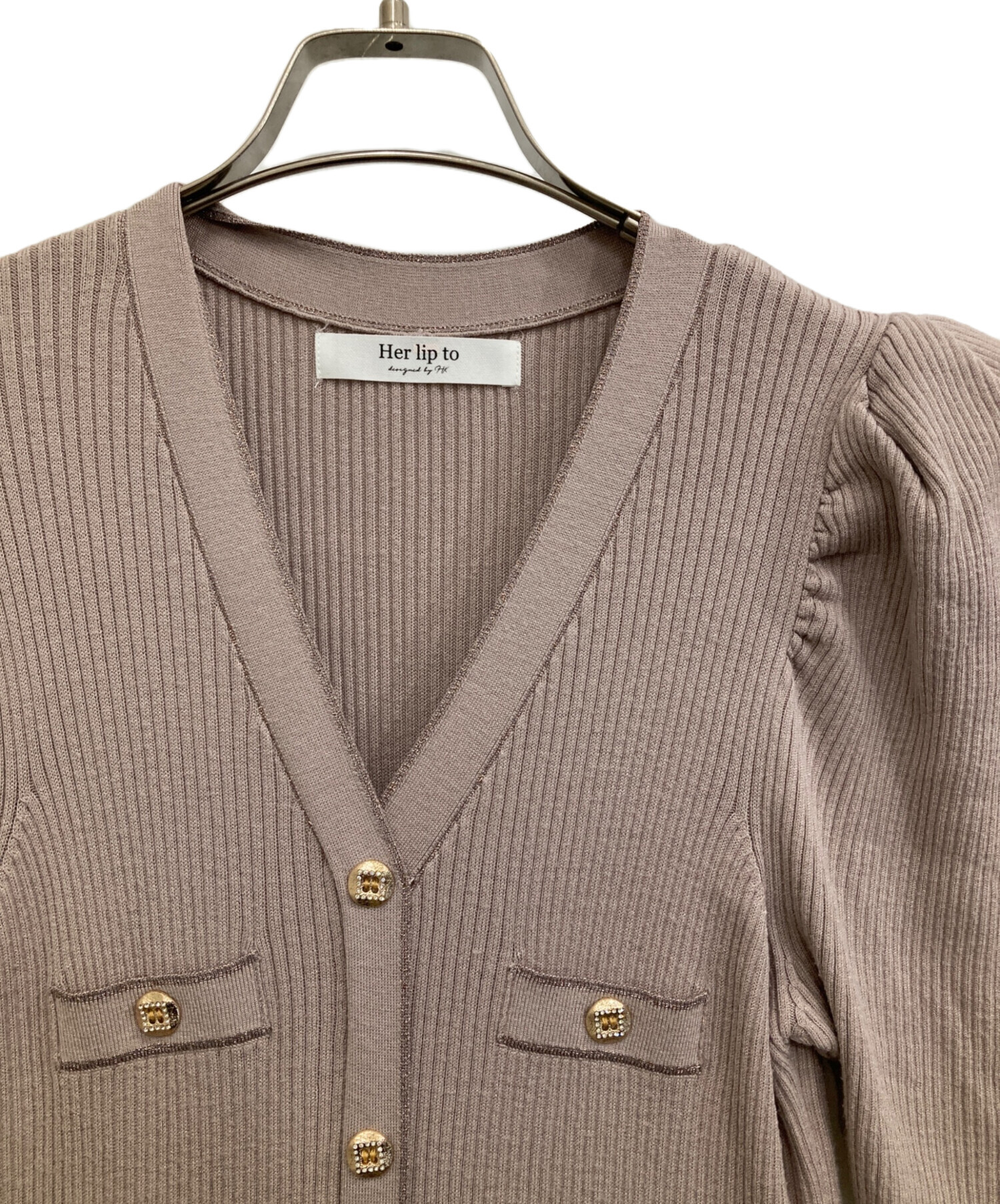 中古・古着通販】HER LIP TO (ハーリップトゥ) Suite Room Knit Long 