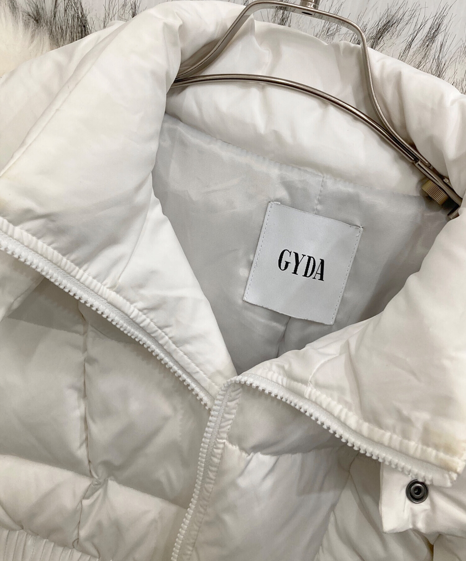 中古・古着通販】GYDA (ジェイダ) ダウンコート ホワイト サイズ:F