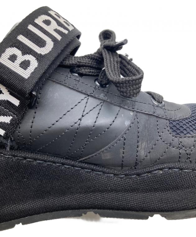 バーバリー ベルクロ スニーカー 刺繍 中古・古着通販】BURBERRY (バーバリー) ロゴベルクロスニーカー