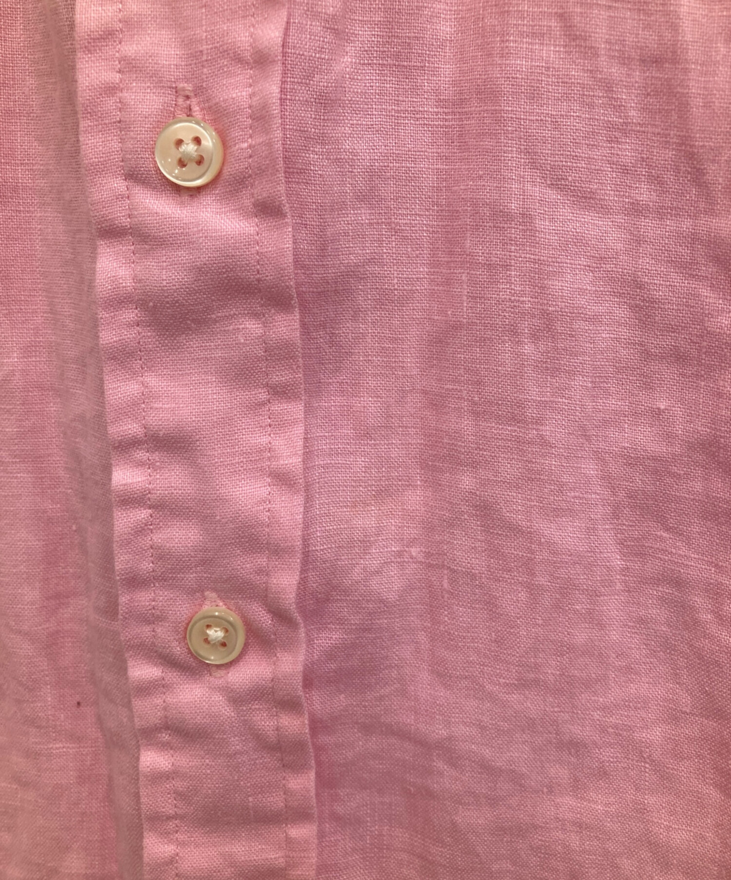 中古・古着通販】RALPH LAUREN (ラルフローレン) リネンシャツ ピンク