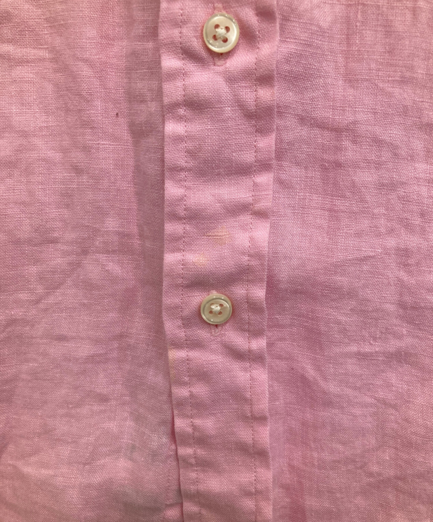 中古・古着通販】RALPH LAUREN (ラルフローレン) リネンシャツ ピンク