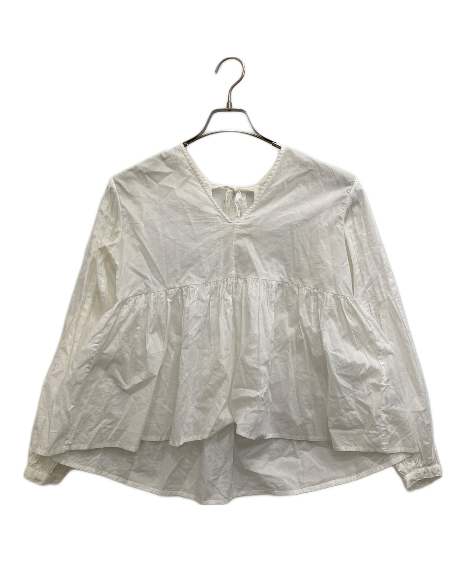 中古・古着通販】Merlette (マーレット) バックリボン両Vブラウス