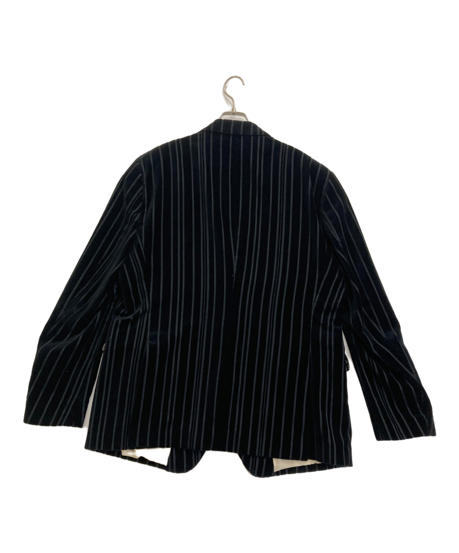 中古・古着通販】ETRO (エトロ) ストライプベロアテーラードジャケット 