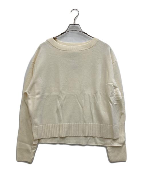 美品 25AW FRAMeWORK フレームワーク モヘアブレンド カンガルーポケット プルオーバー ニット セーター ホワイト レディース 古着 中古 USED FRAMeWORK - 美品 25AW FRAMeWORK フレームワーク モヘアブレンド