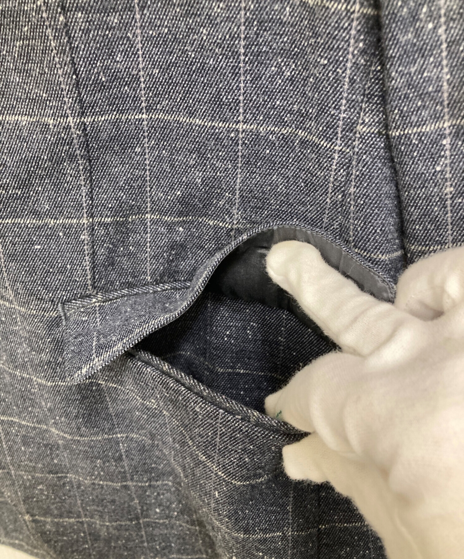 い*ん様 未使用新品 EDIFICE ダブルスーツ 44サイズ 日本製 チョーク 未使用新品 EDIFICE ダブルスーツ 44サイズ 日本製 チョークストライプ