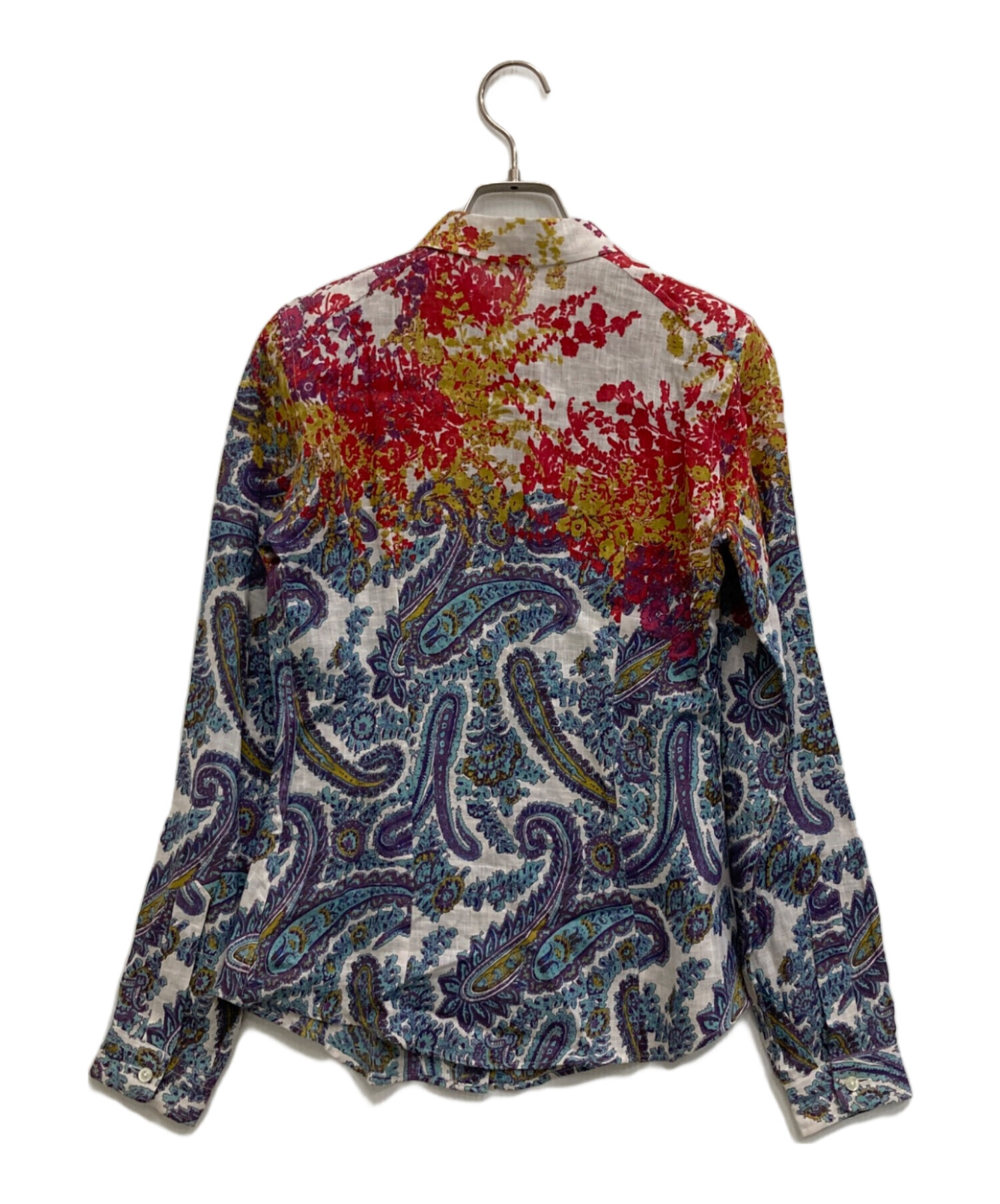 中古・古着通販】ETRO (エトロ) ペイズリー柄リネンシャツ マルチ