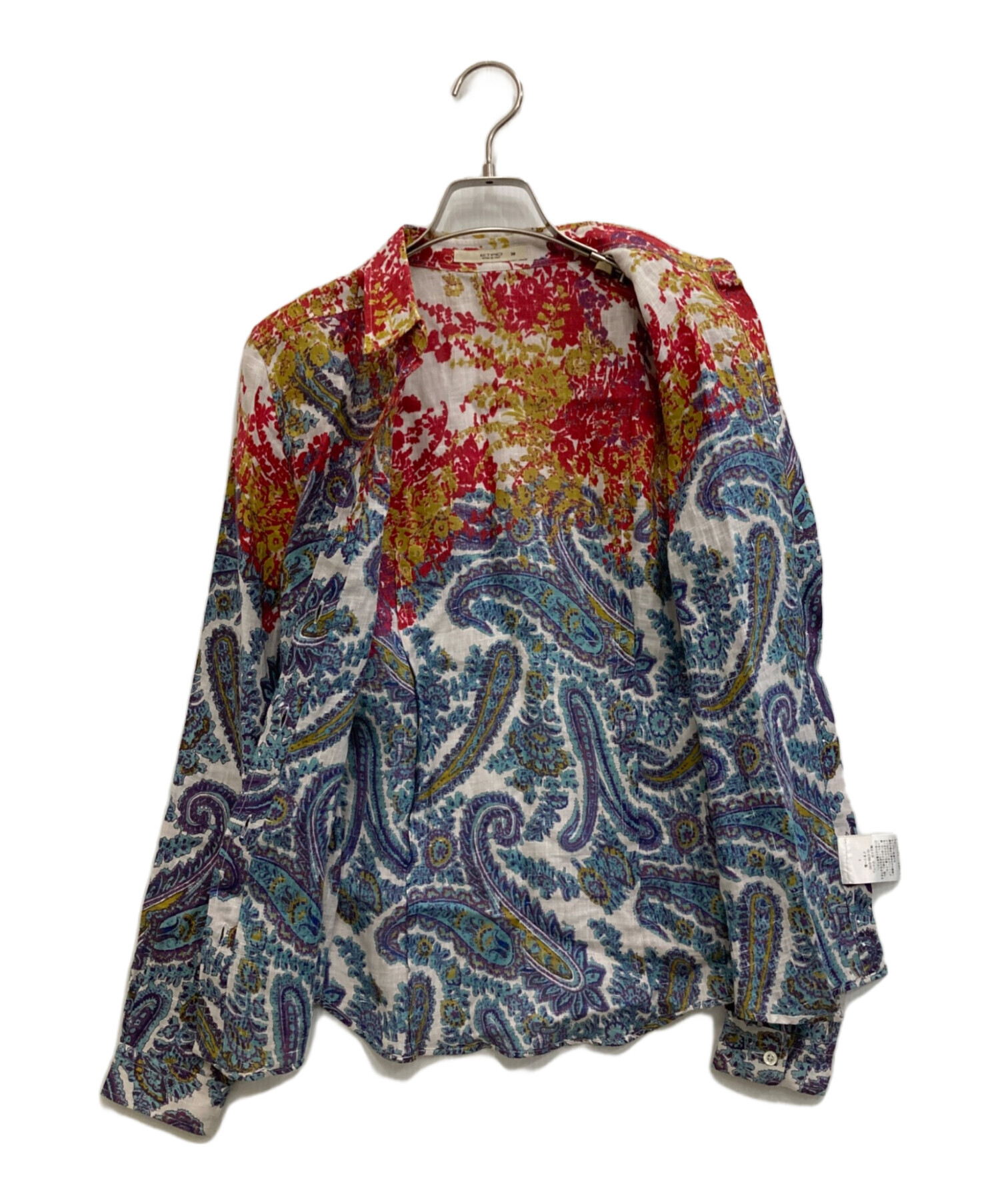 中古・古着通販】ETRO (エトロ) ペイズリー柄リネンシャツ マルチ