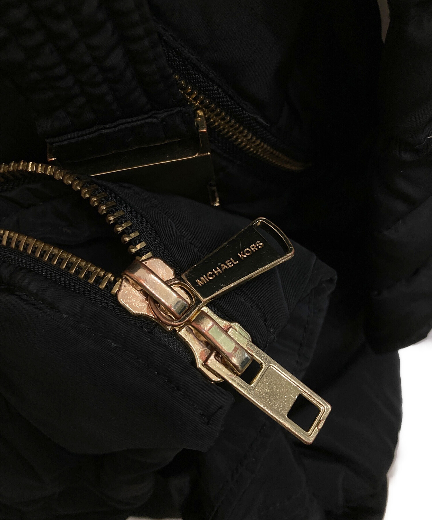 MICHAEL KORSマイケルコース　レザーロングコート 中古・古着通販】MICHAEL KORS (マイケル・コース) 中綿ロングコート