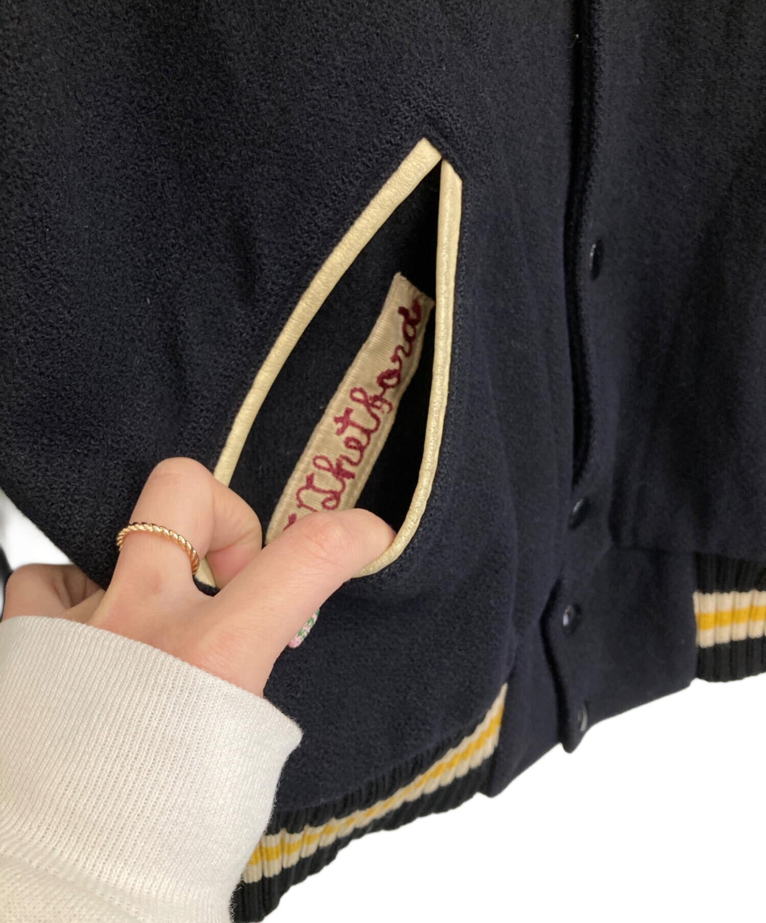 【USED】TMアスレチックス スタジャン 中古・古着通販】TM ATHLETICS (ティーエムアスレチックス) ウール