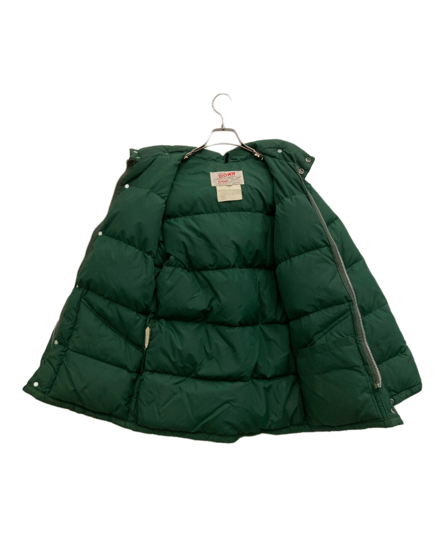 中古・古着通販】Schott (ショット) ダウンジャケット グリーン サイズ