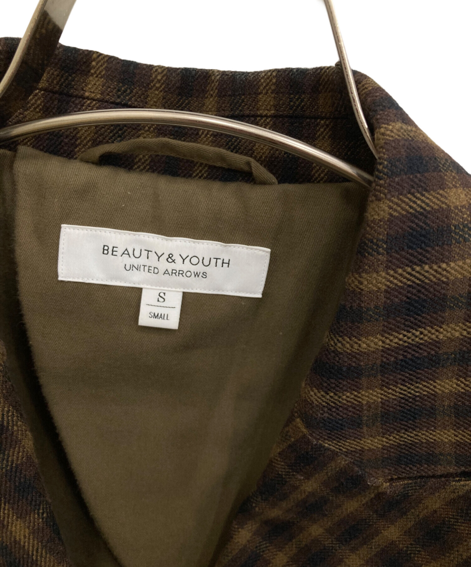 BEAUTY&YOUTH UNITED ARROWS - 引越売切！ UNITEDARROWSガンクラブチェックダブルジャケット Sサイズ 中古・古着通販】BEAUTY&YOUTH UNITED ARROWS (ビューティーアンド