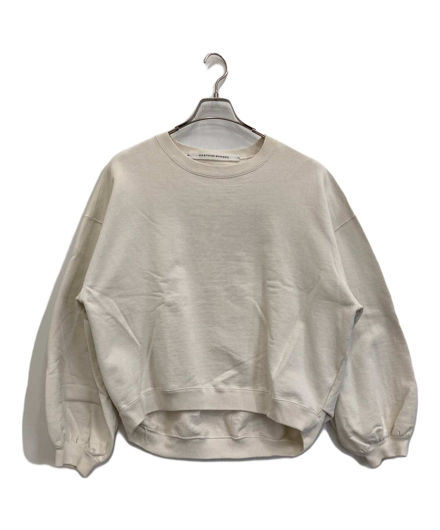 美品✨COGTHEBIGSMOKE スウェットプルオーバー アイボリー 中古・古着通販】COGTHEBIGSMOKE (コグザビッグスモーク) パフスリーブ