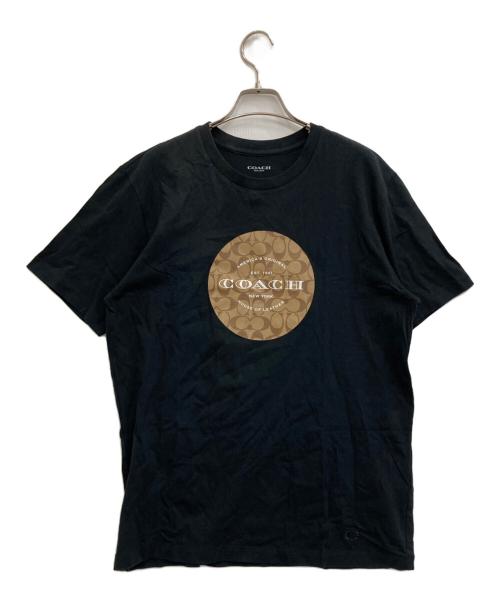COACH コーチ Tシャツ・カットソー メンズ 【古着】【中古】 中古・古着通販】COACH (コーチ) プリントTシャツ ブラック サイズ:M