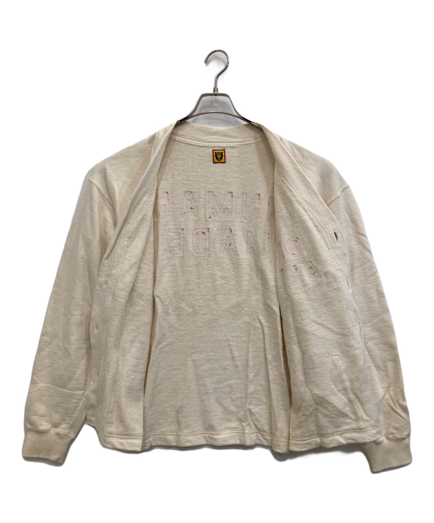 中古・古着通販】HUMAN MADE (ヒューマンメイド) ロゴカーディガン 