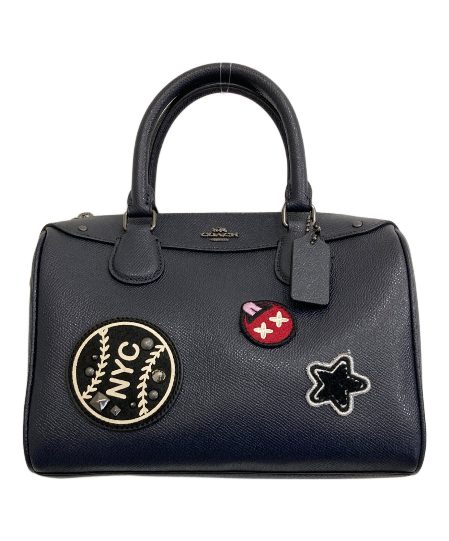 中古・古着通販】COACH (コーチ) ハンドバッグ ネイビー｜ブランド 