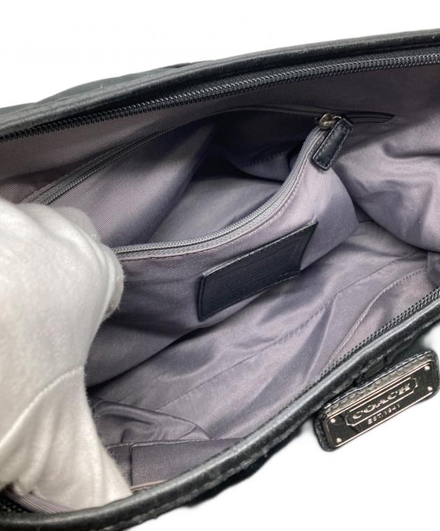 中古・古着通販】COACH (コーチ) ショルダーバッグ ブラック｜ブランド