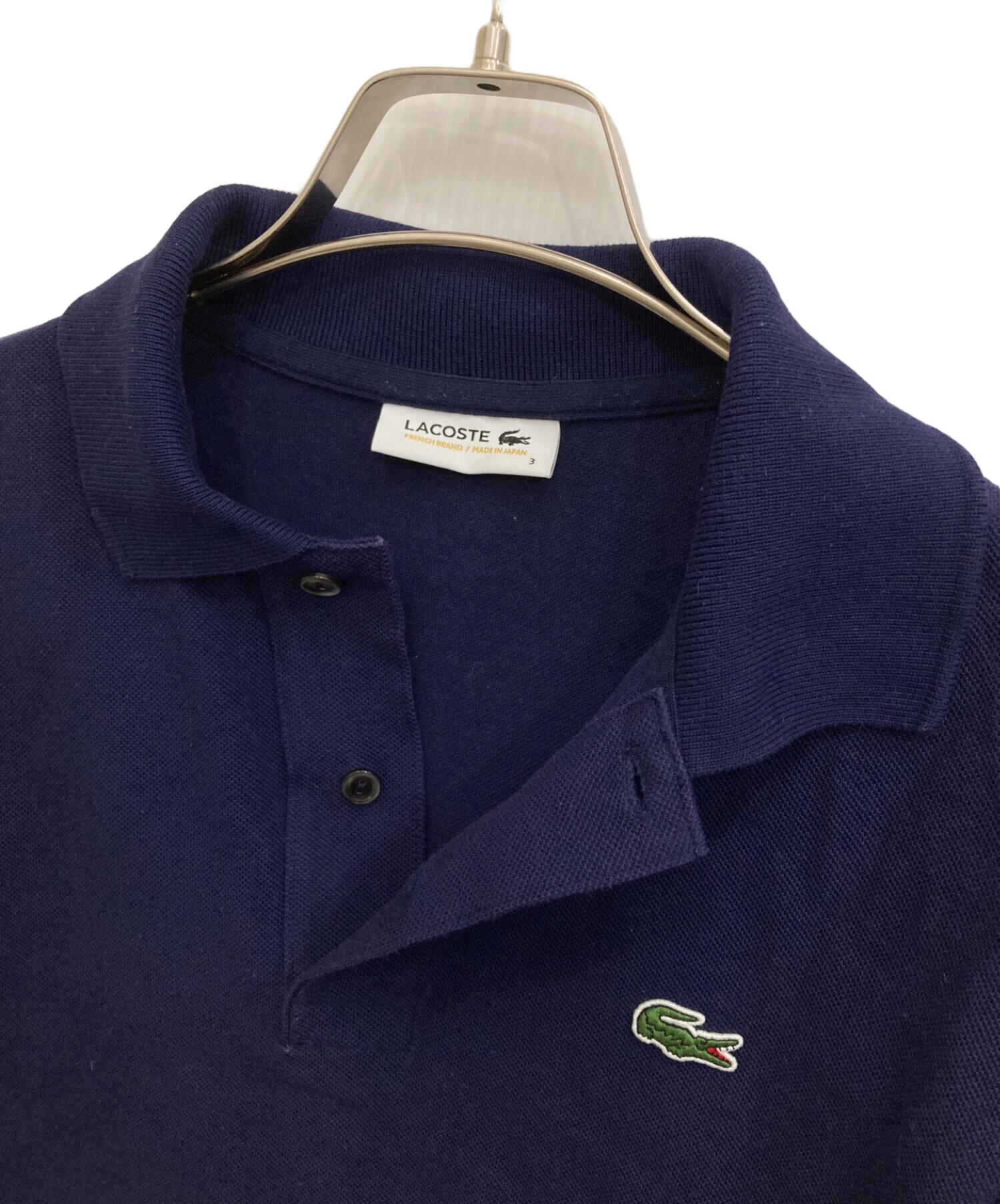 中古・古着通販】LACOSTE (ラコステ) ポロシャツ ネイビー サイズ:3