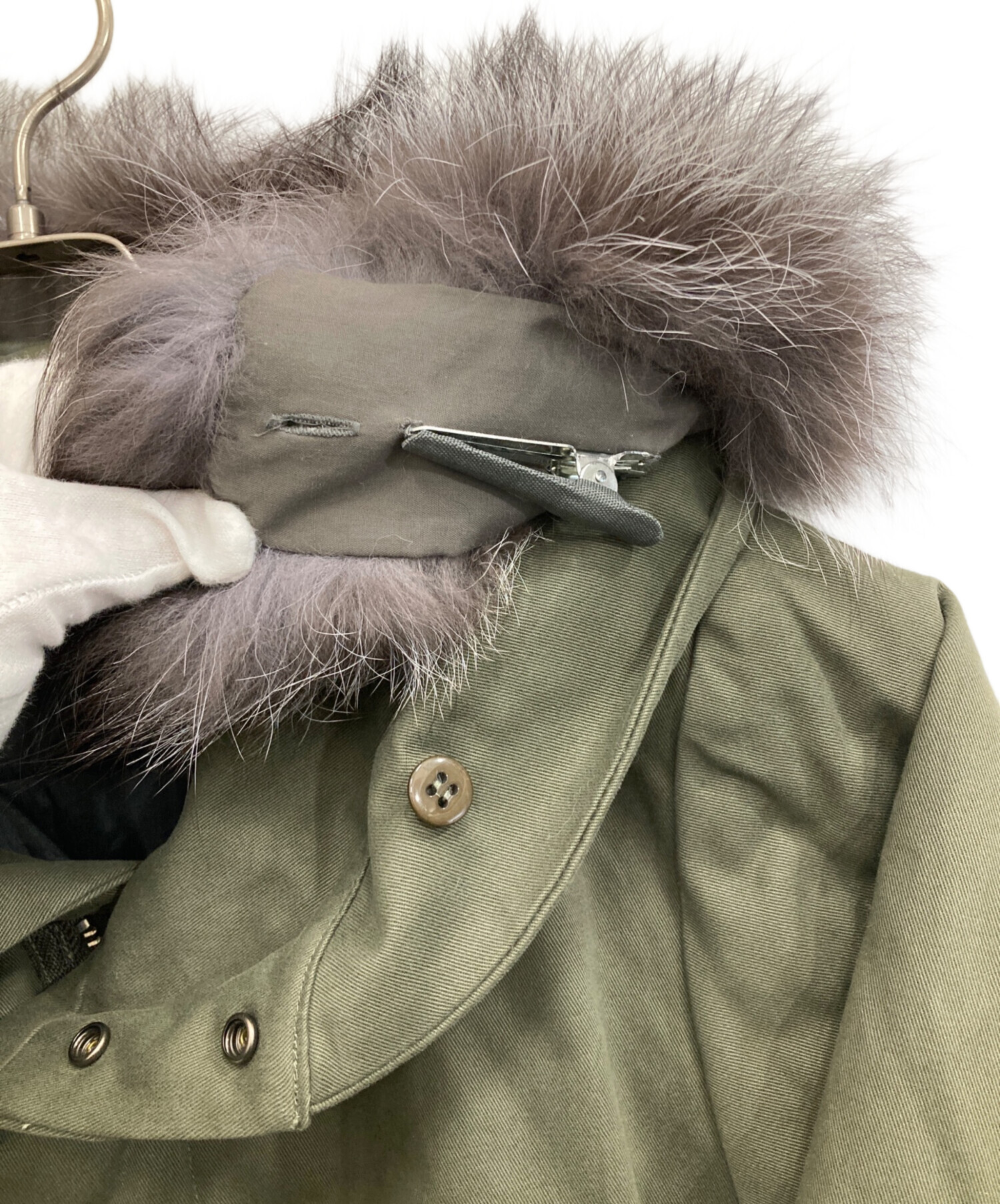 中古・古着通販】Adam et Rope (アダム エ ロペ) モッズコート カーキ