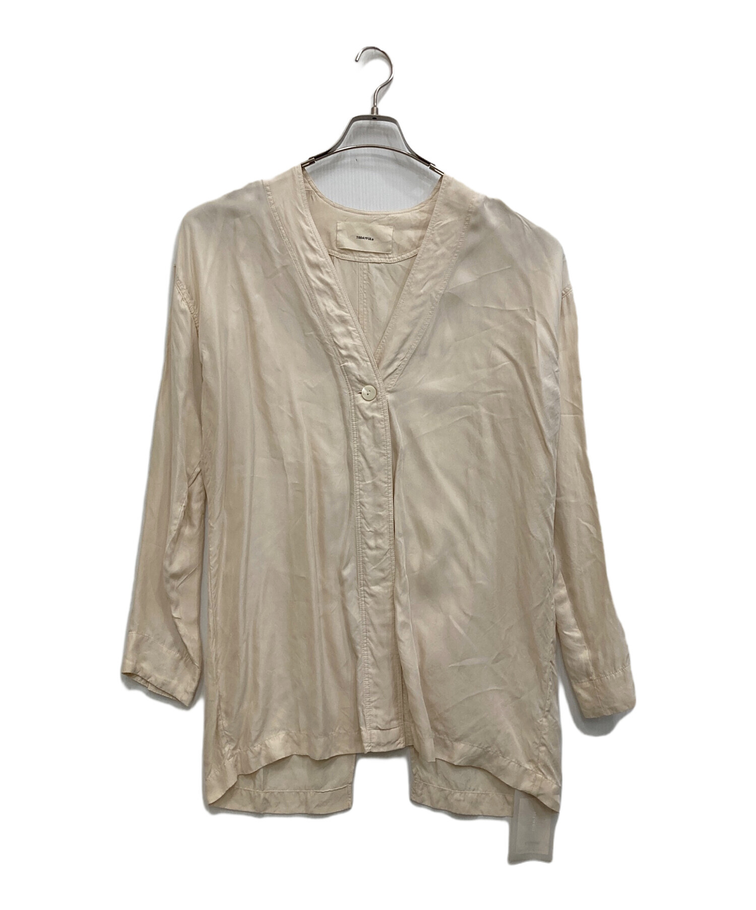 中古・古着通販】TODAYFUL (トゥデイフル) Collarless Satin Shirts