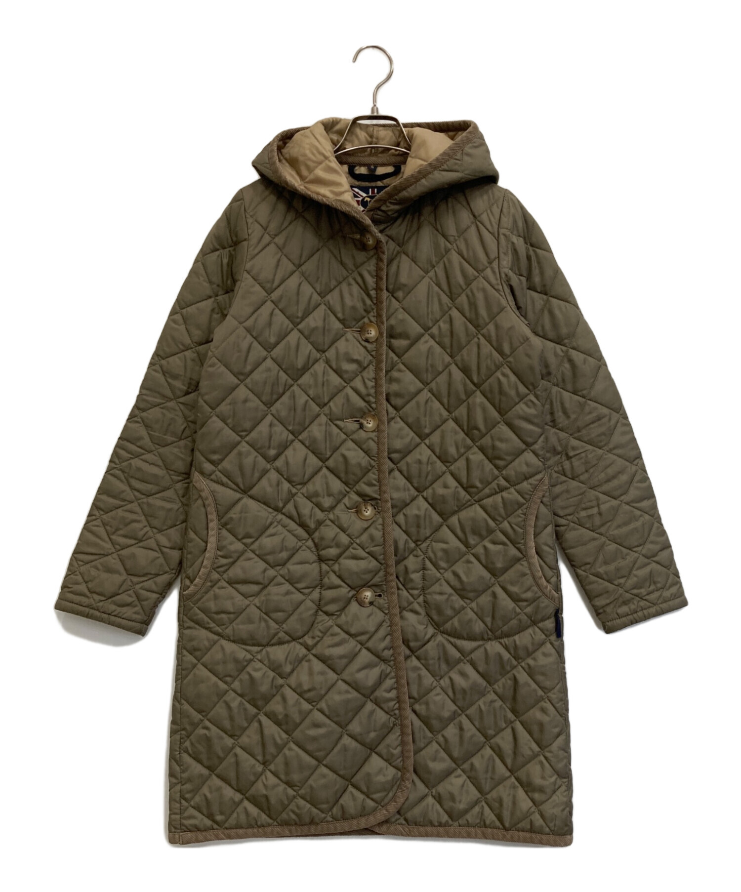 中古・古着通販】LAVENHAM (ラベンハム) キルティングコート ブラウン 