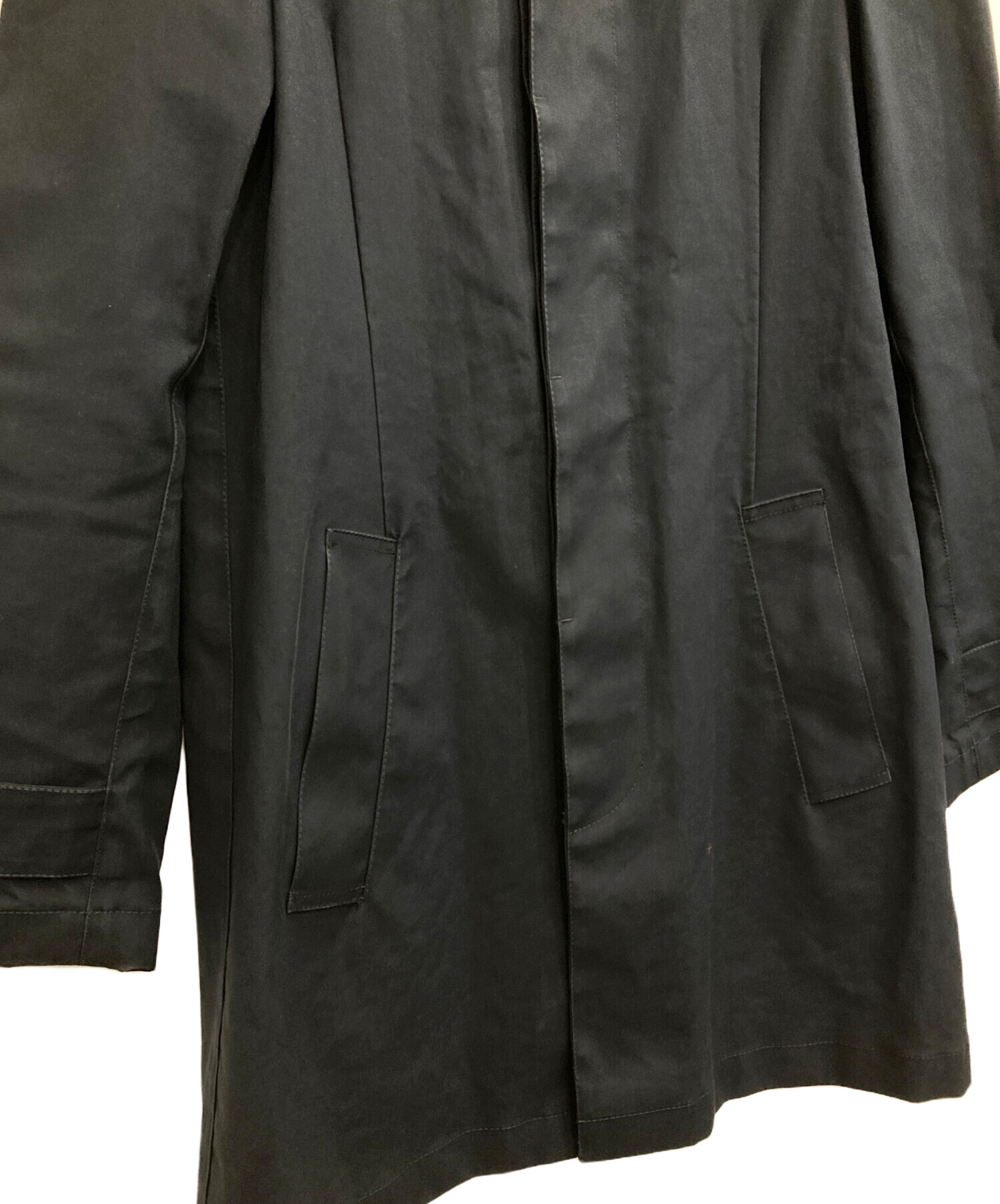 GUCCI 2021 ミケーレ チェック ステンカラーコート 44 中古・古着通販】GUCCI (グッチ) ステンカラーコート ネイビー サイズ