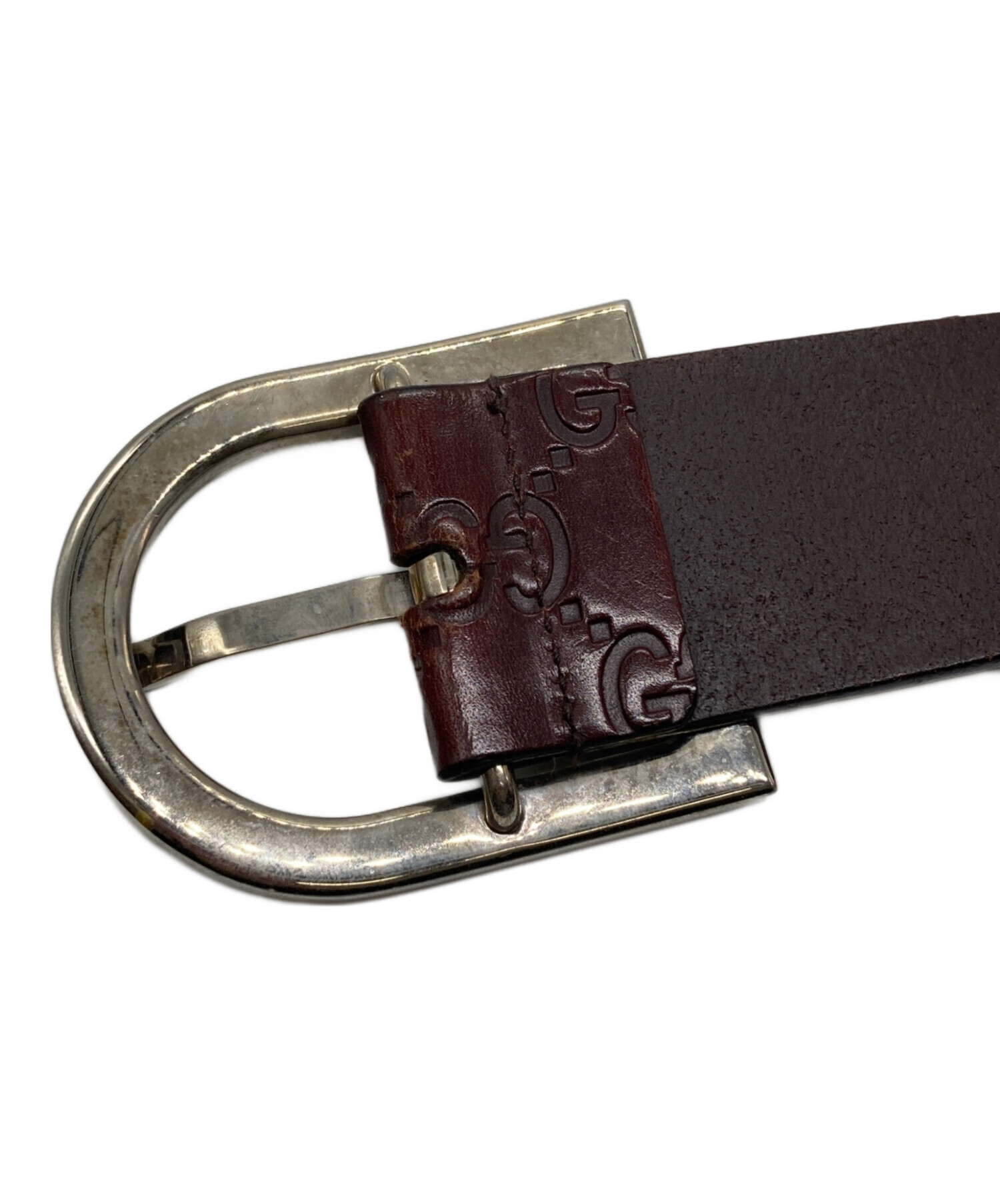 中古・古着通販】GUCCI (グッチ) GGベルト ブラウン｜ブランド・古着