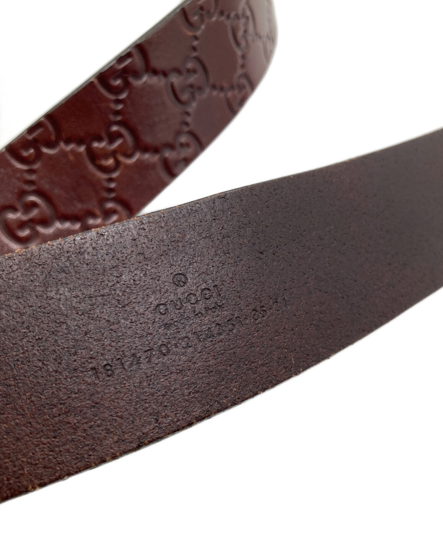 Gucci GGパターン ブラウンベルト GG Marmont reversible belt in brown leather | GUCCI® US