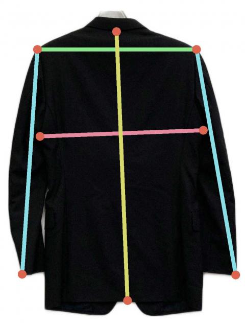 中古・古着通販】GUCCI (グッチ) テーラードジャケット ブラック