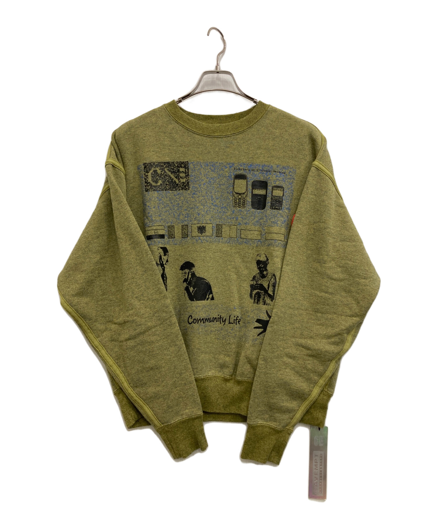 Yellow | C.E Crew Neck NECK YELLOW Cotton Track HEATHER ALTERFATE