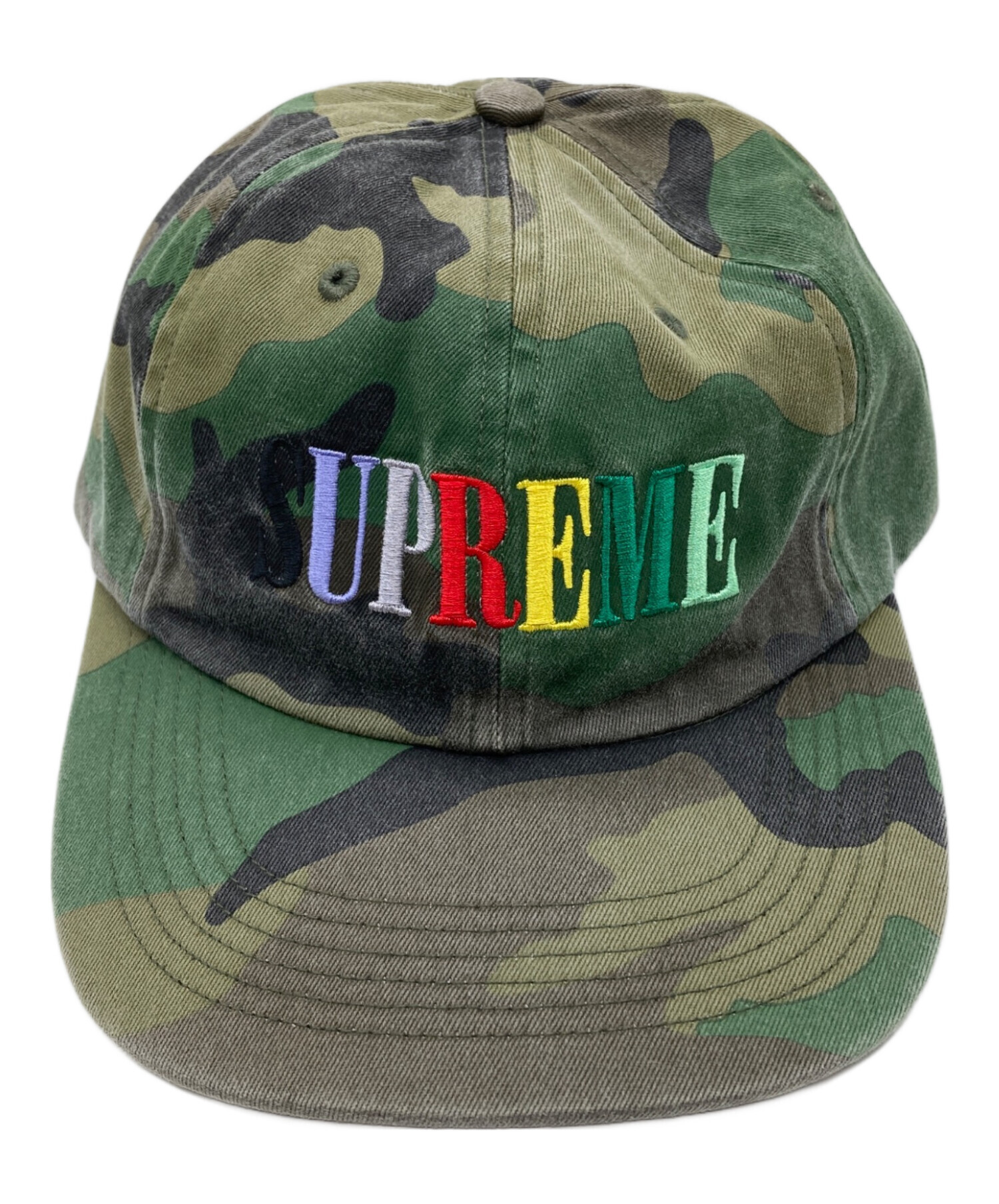 中古・古着通販】SUPREME (シュプリーム) カモフラキャップ オリーブ 