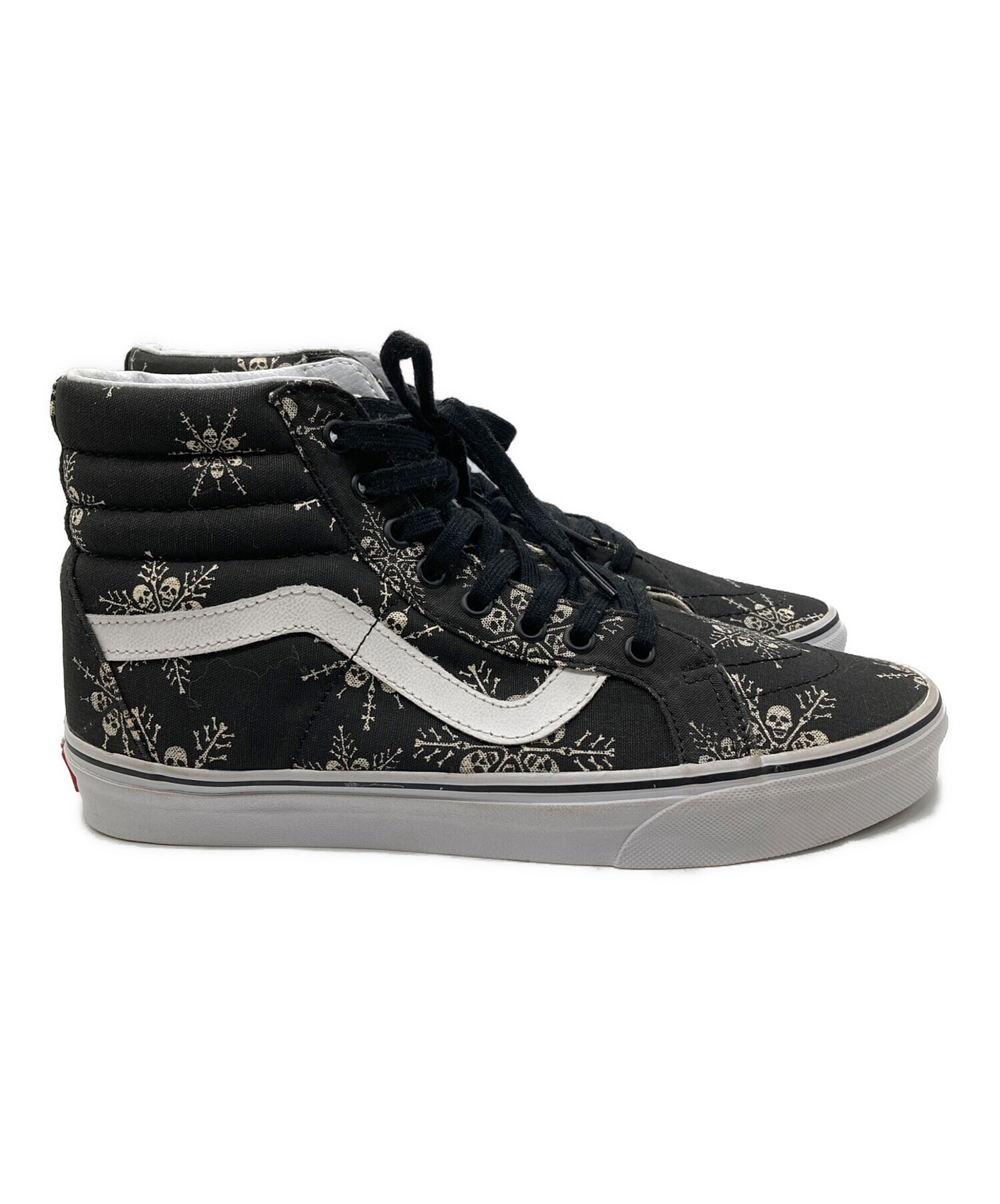中古・古着通販】VANS (ヴァンズ) スカル総柄ハイカットスニーカー 