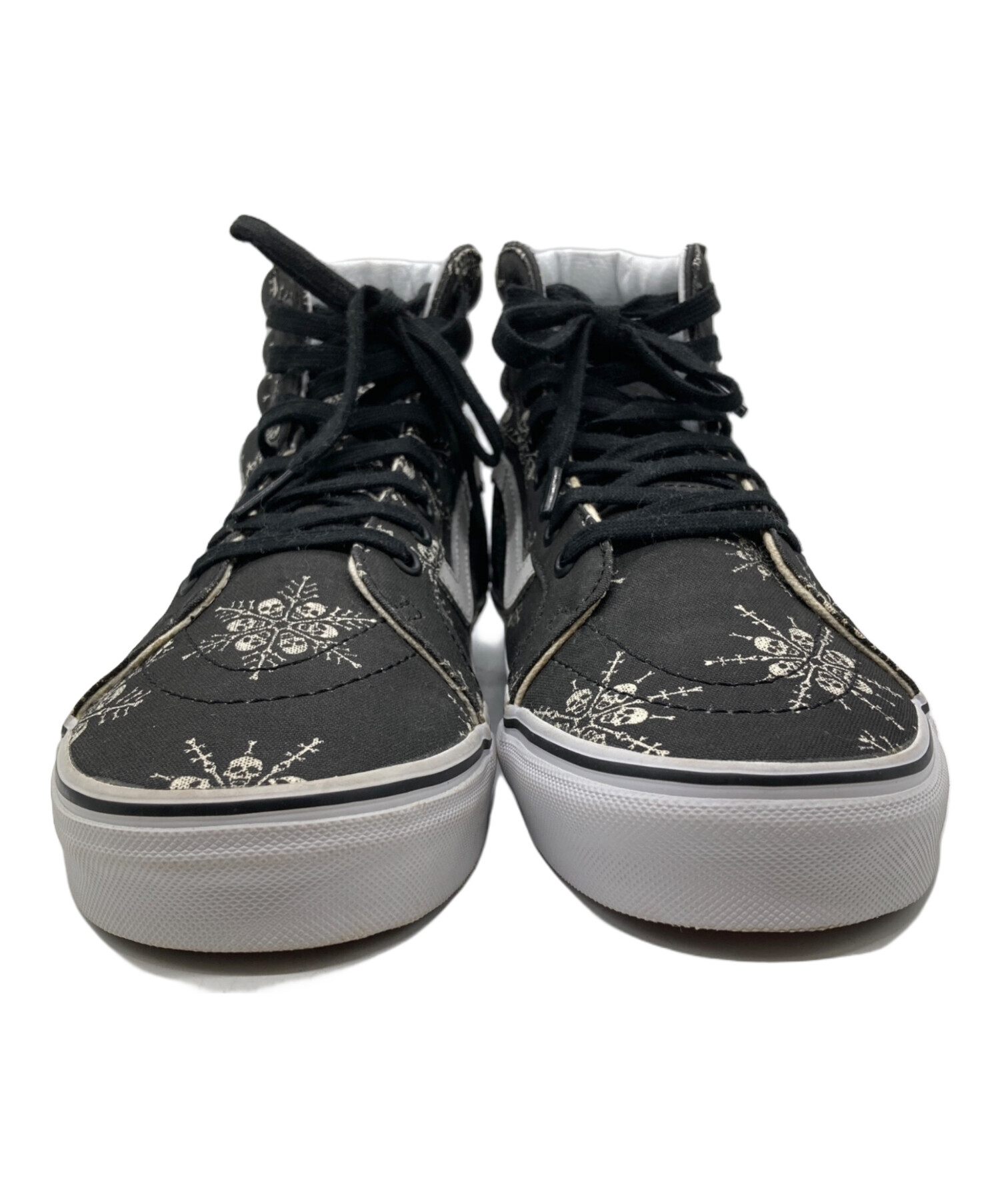 中古・古着通販】VANS (ヴァンズ) スカル総柄ハイカットスニーカー