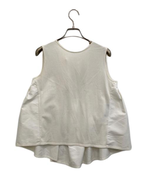 中古・古着通販】FOXEY (フォクシー) Cotton Combo Knit Top ホワイト