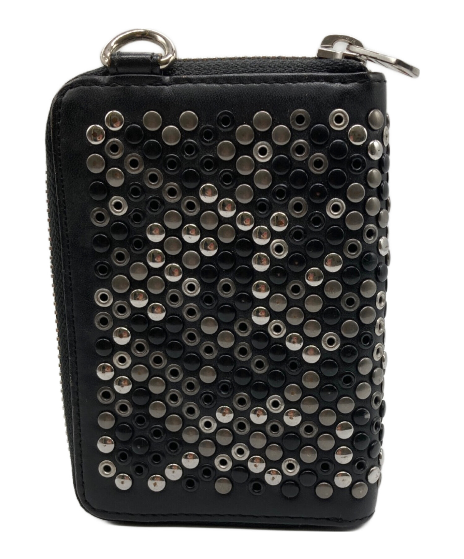 中古・古着通販】DIESEL (ディーゼル) レザースタッズミニウォレット 