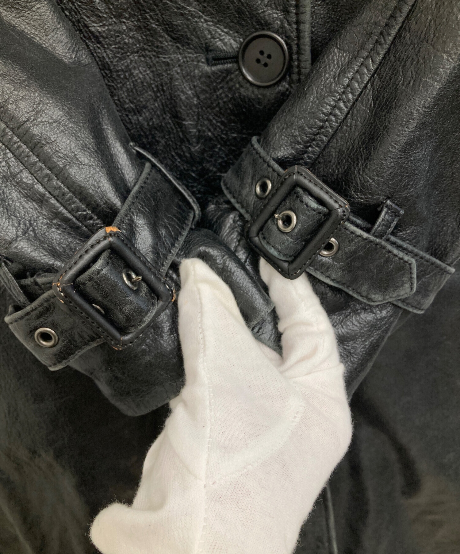 中古・古着通販】PAUL SMITH (ポールスミス) レザートレンチコート