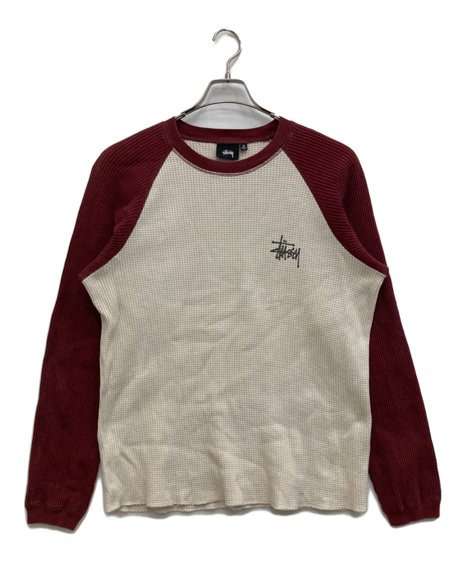 中古・古着通販】stussy (ステューシー) サーマルラグランカットソー