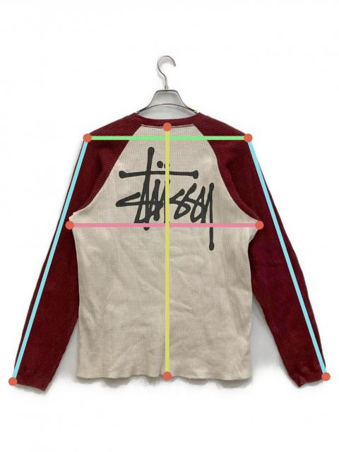 中古・古着通販】stussy (ステューシー) サーマルラグランカットソー