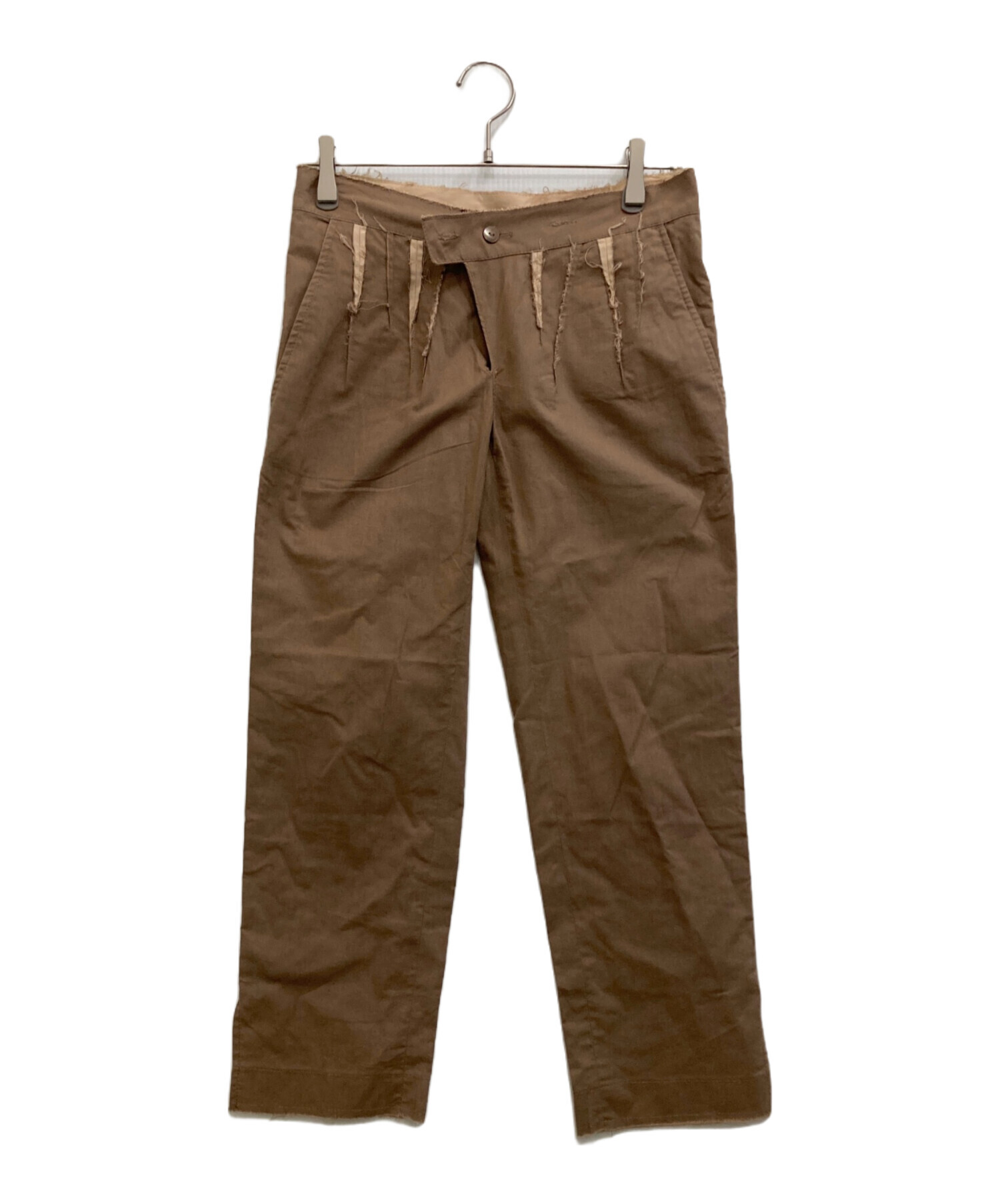 中古・古着通販】MIU MIU (ミュウミュウ) パンツ ブラウン サイズ:36