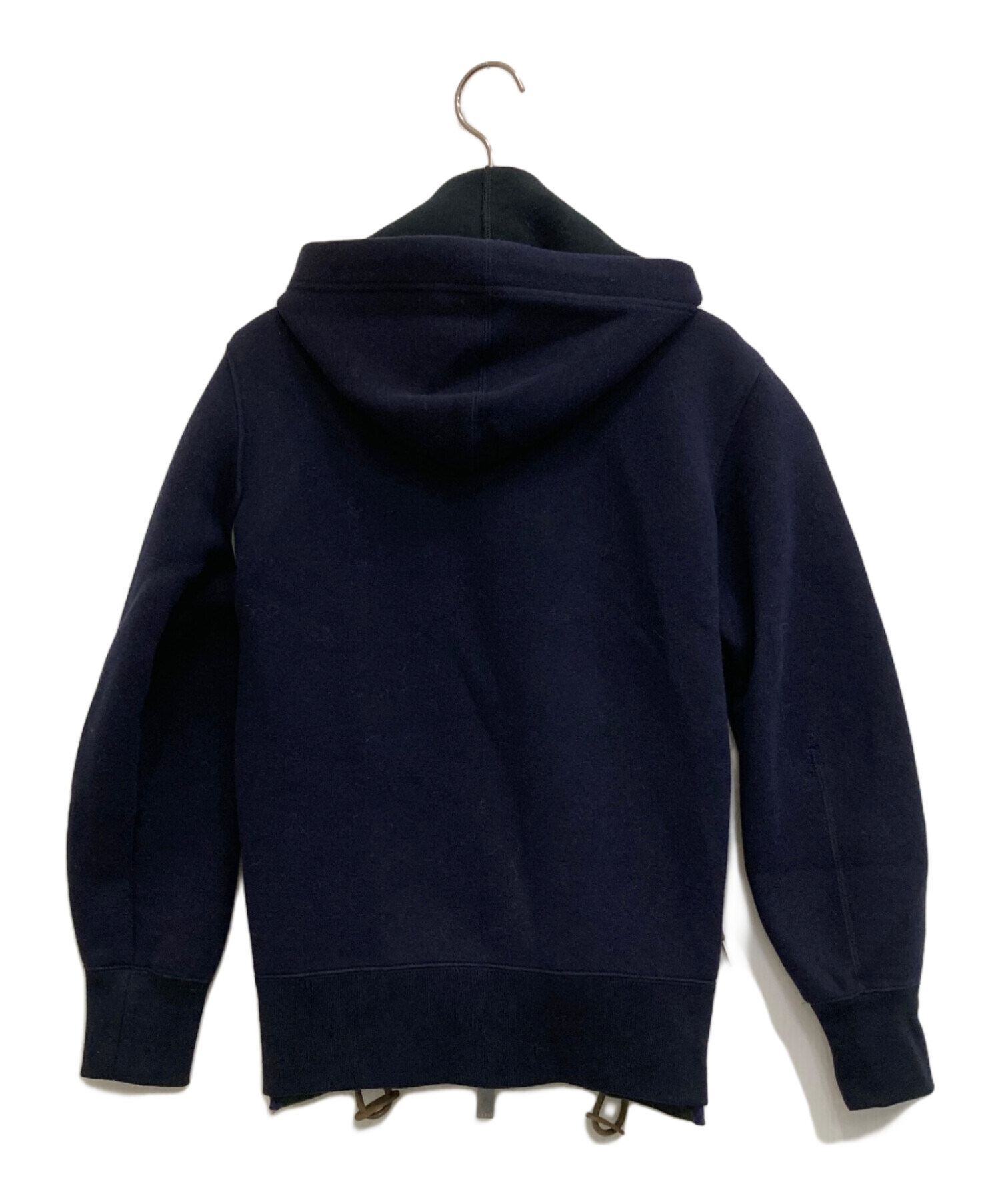 中古・古着通販】sacai (サカイ) ジップパーカー ネイビー サイズ:1